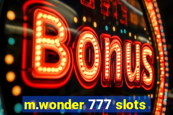 m.wonder 777 slots